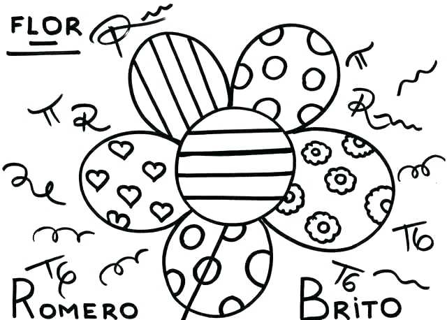 640x458 Romero Britto Coloring Pages Beautiful Romero Britto Coloring