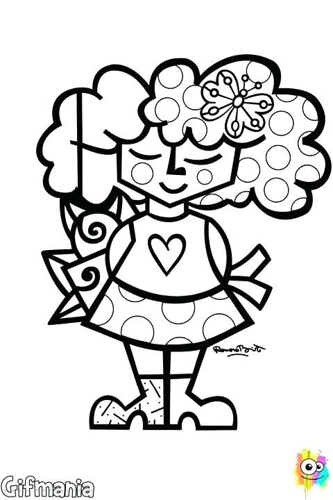 480x720 Romero Britto Colouring Sheet Coloring Pages Winsome Design Sheets