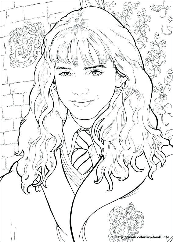 567x794 Hermione Coloring Pages Coloring Pages Harry Potter And