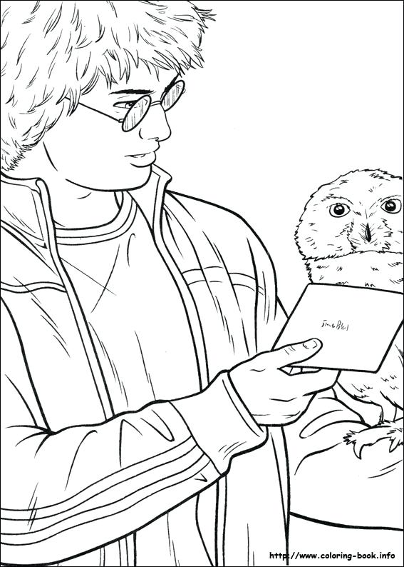 567x794 Harry Potter Coloring Page Pages Coloriage De Ron