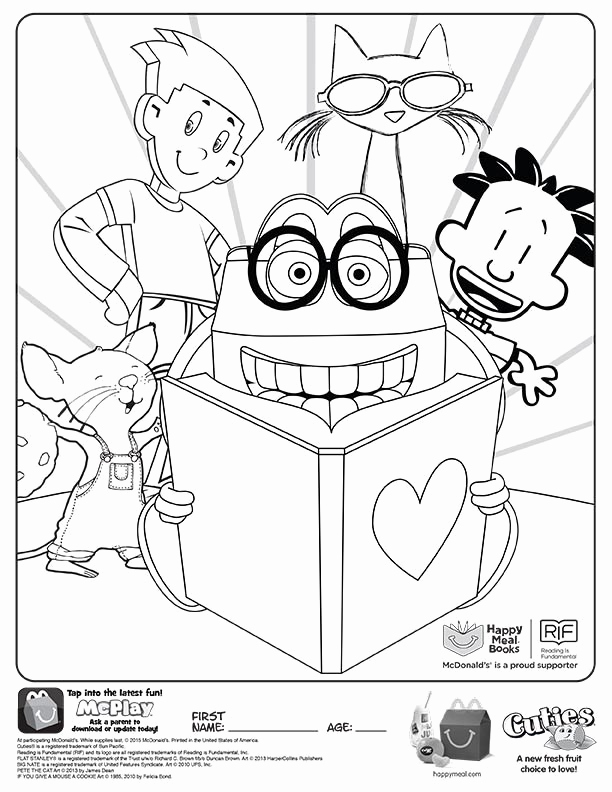 612x792 Mcdonalds Happy Meal Coloring Pages Photos Mcdonalds Coloring