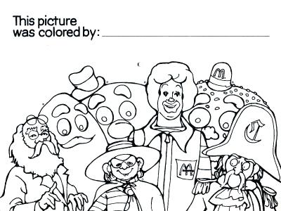 400x300 Unbelievable Astounding Ronald Mcdonald Coloring Pages Free