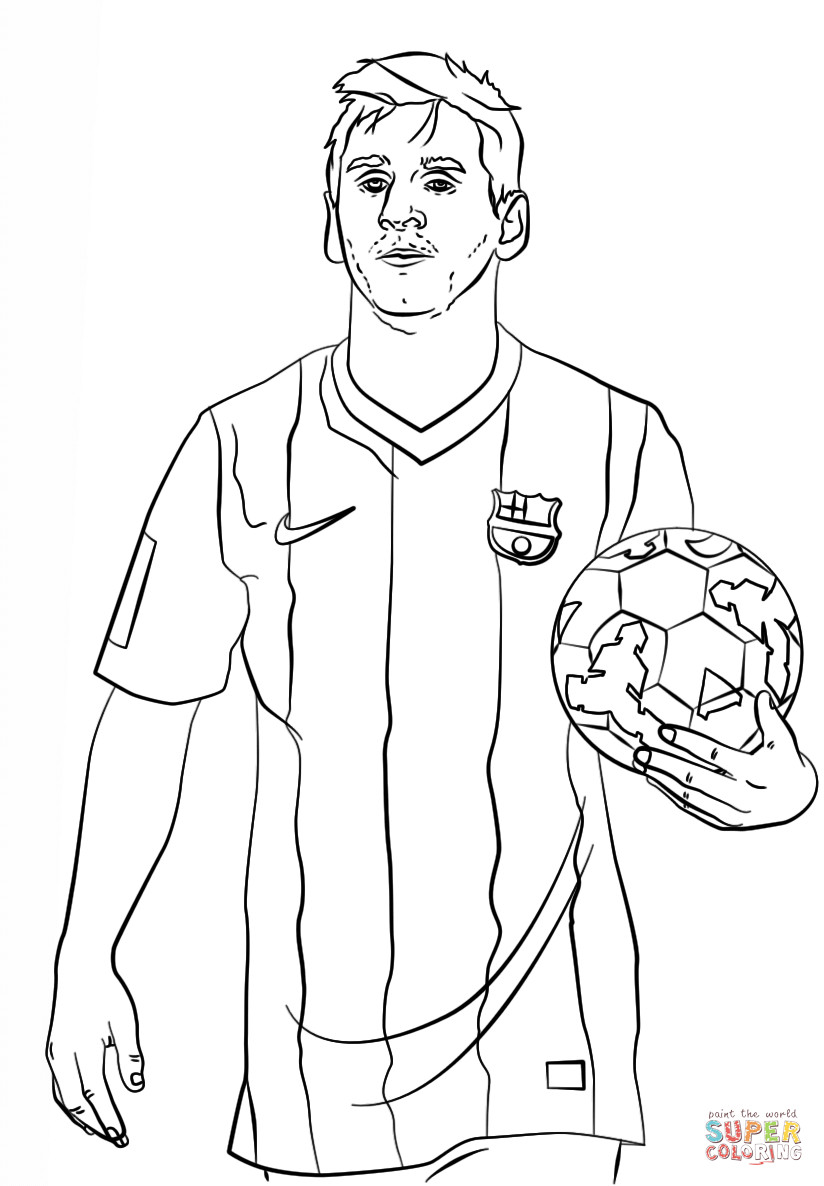 824x1186 Lionel Messi Coloring Page Free Printable Pages New Ronaldo