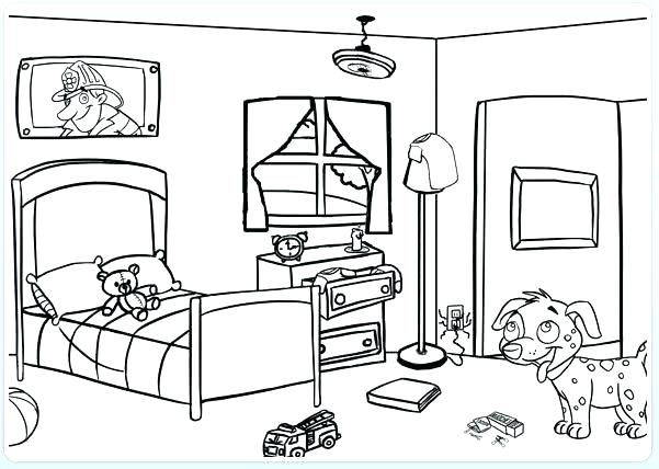 601x428 My Room Coloring Pages My Room Coloring Pages Joint Family