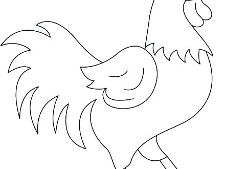 440x330 Rooster Coloring Page Year Of The Rooster Coloring Page Rooster
