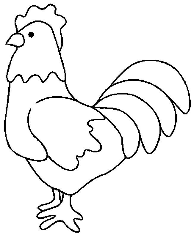 652x791 Rooster Coloring Page 31