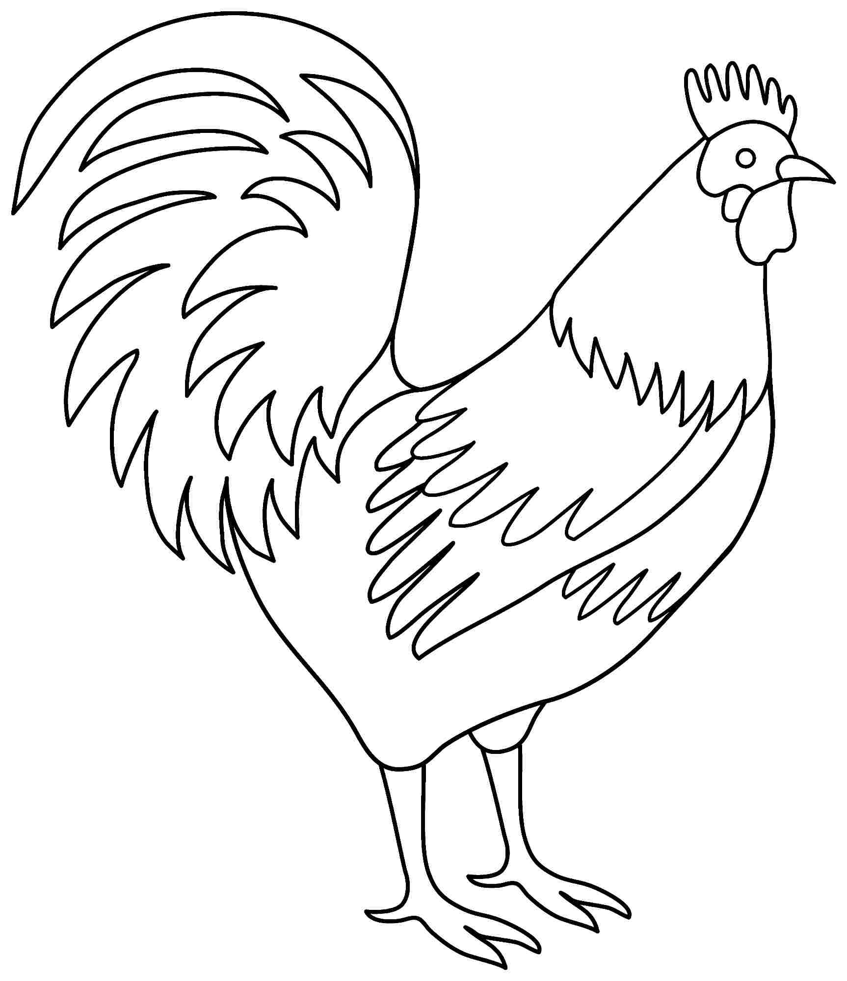 1726x2000 Soar Year Of The Rooster Coloring Page Chinese New Tgm Sports