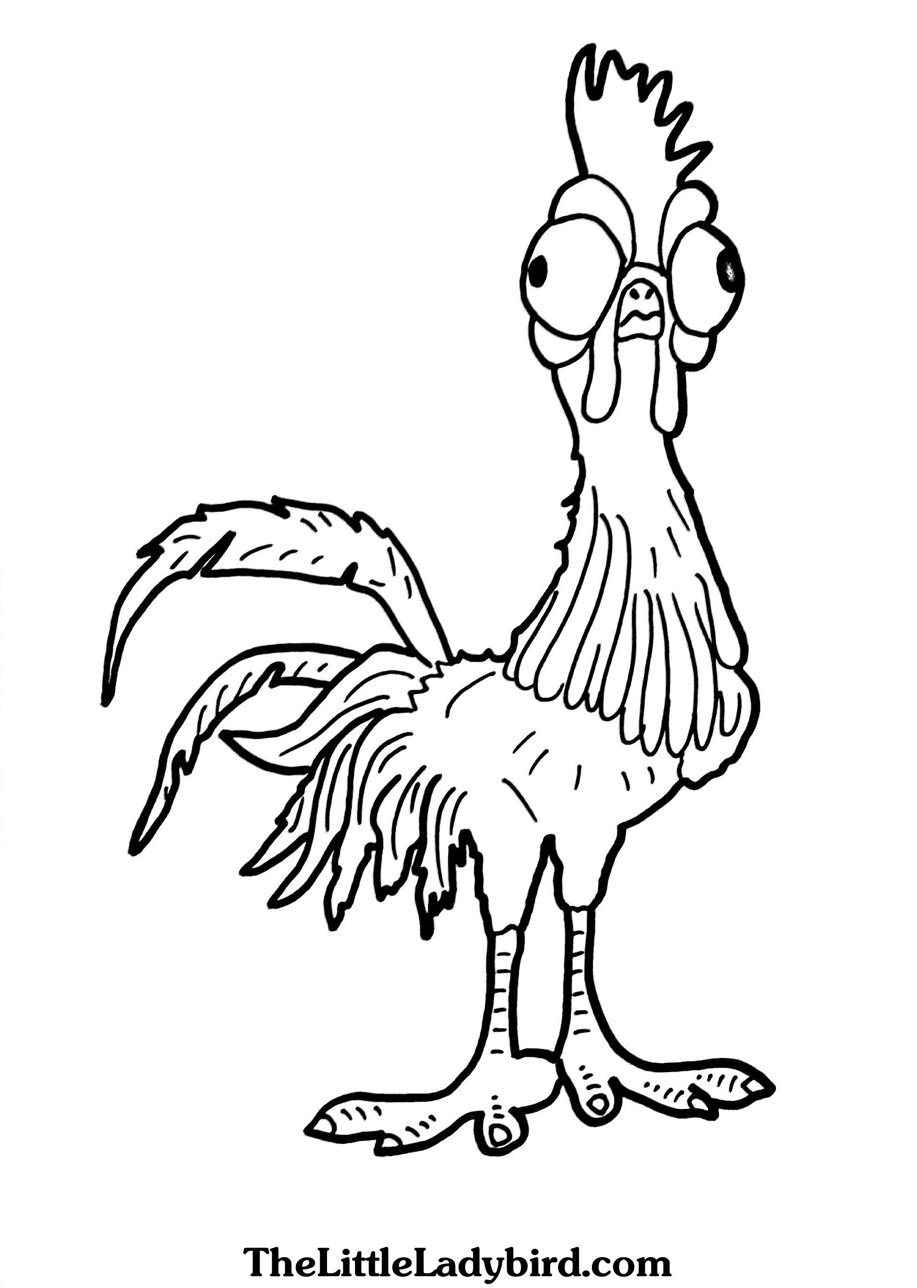 1870x2626 Free Rooster Coloring Pages