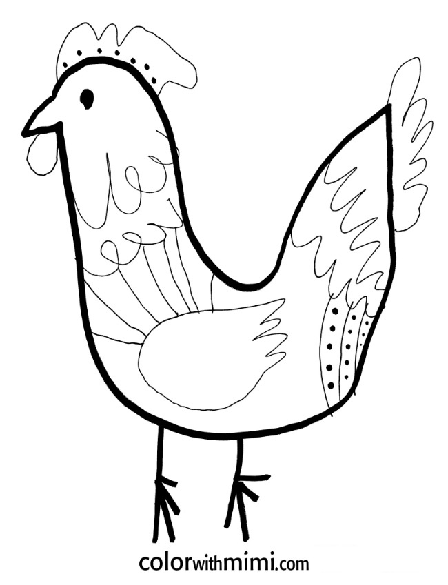 650x849 Rooster Coloring Page Fresh Rooster Coloring Pages Logo