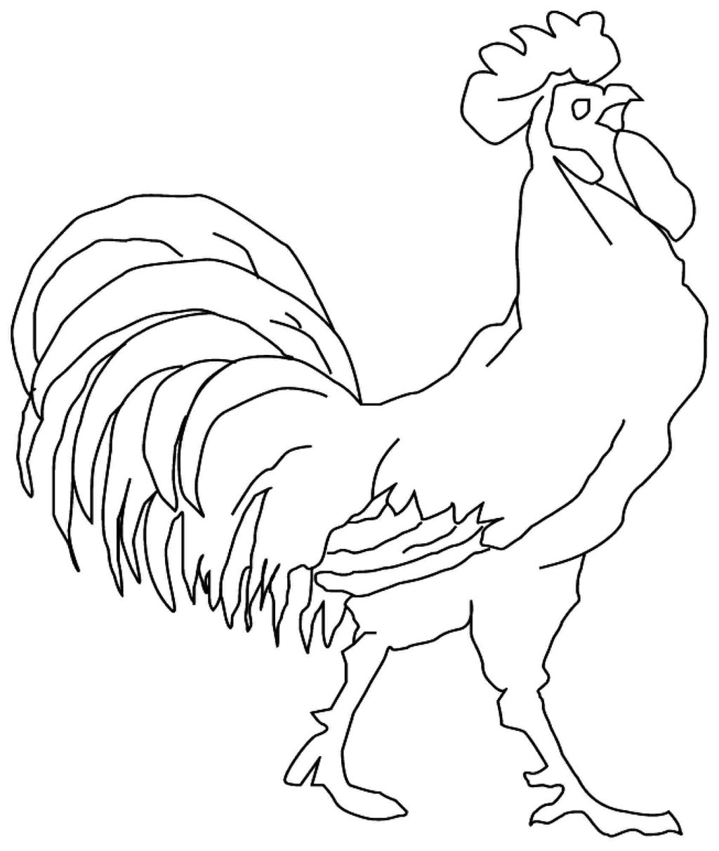 1024x1211 Rooster Coloring Pages For Children Coloring Pages Kids