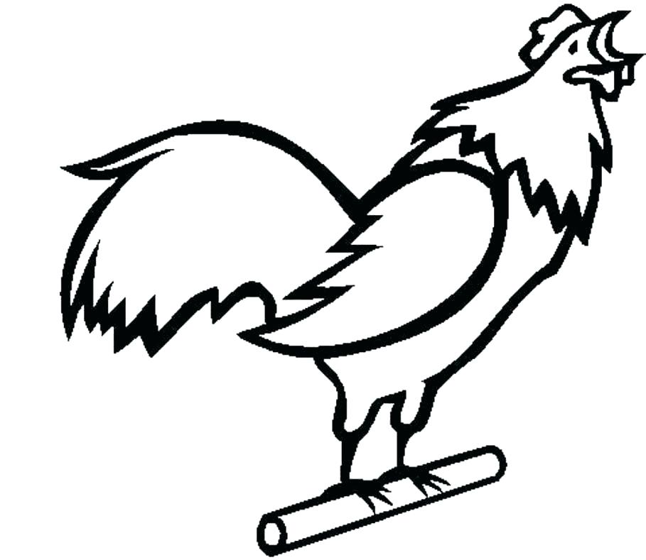 909x789 Rooster Coloring Pages A Coloring Pages Kids Fighting Rooster