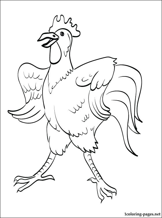 560x750 Rooster Pictures To Color Rooster Coloring Rooster Coloring