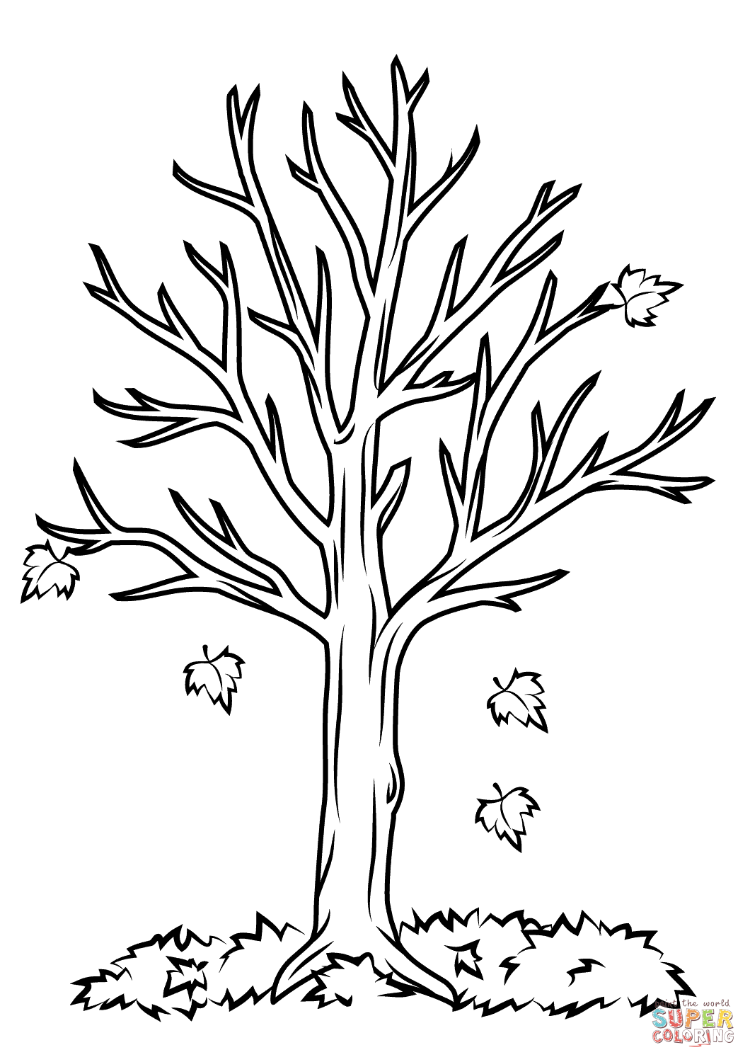 1060x1500 Crafty Design Ideas Tree Coloring Pages For Adults With Roots