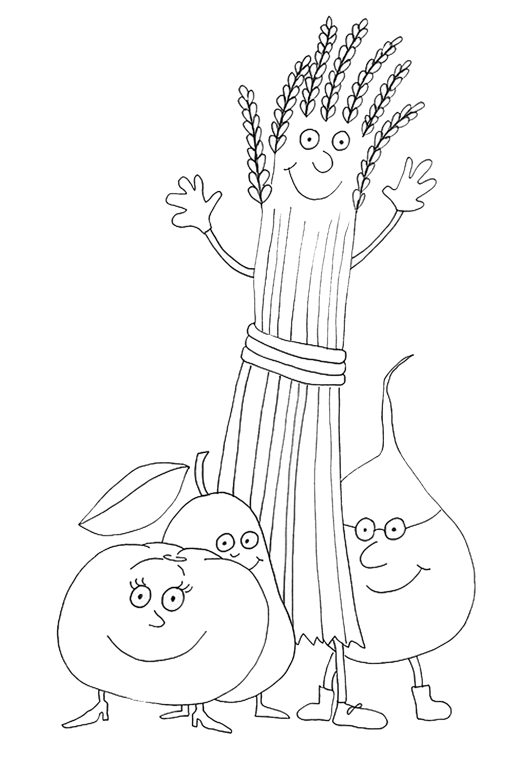 1025x1535 Thanksgiving Coloring Pages