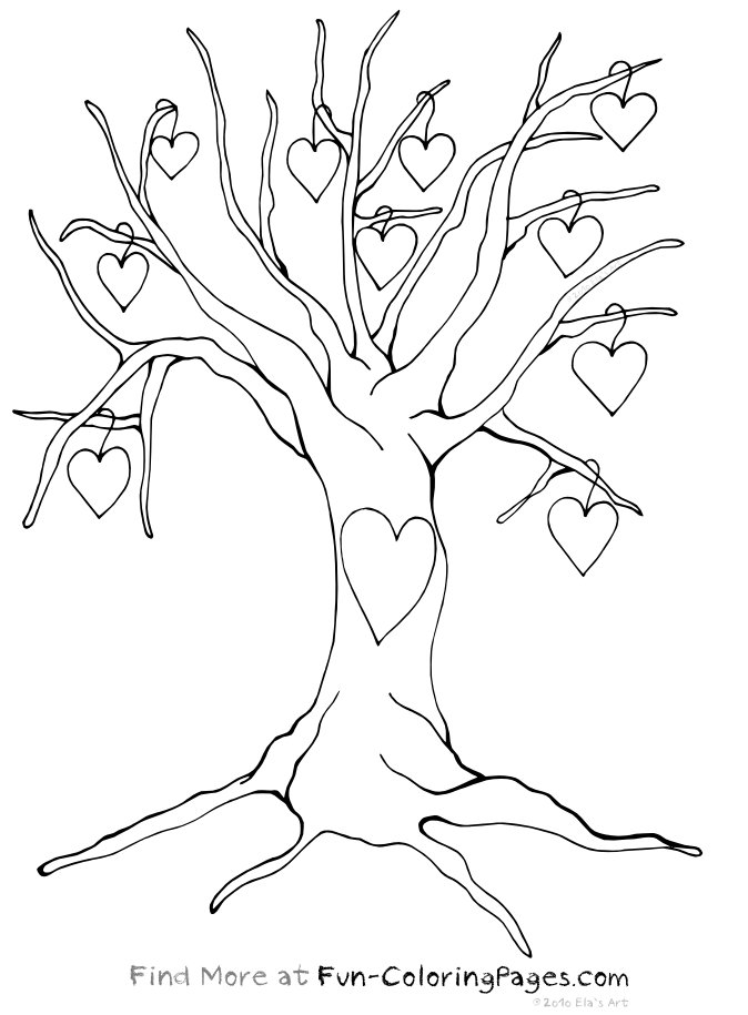 674x915 Tree Coloring Pages With Roots