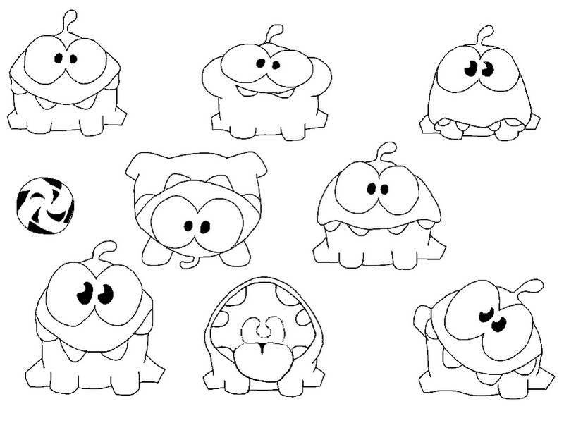 800x600 Coloring Page Cut The Rope 3