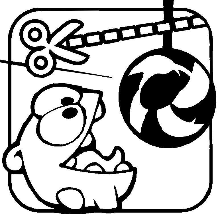 765x758 Coloring Page Cut The Rope 7
