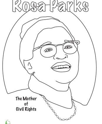 347x425 Rosa Parks Coloring Page Captivating Rosa Parks Coloring Sheets