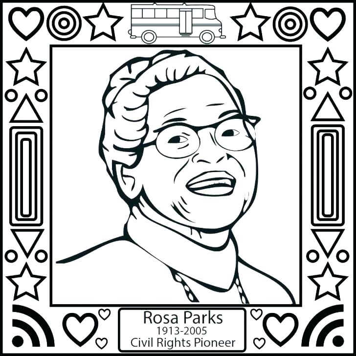728x728 Astonishing Rosa Parks Coloring Page Colouring To Funny Rosa Parks
