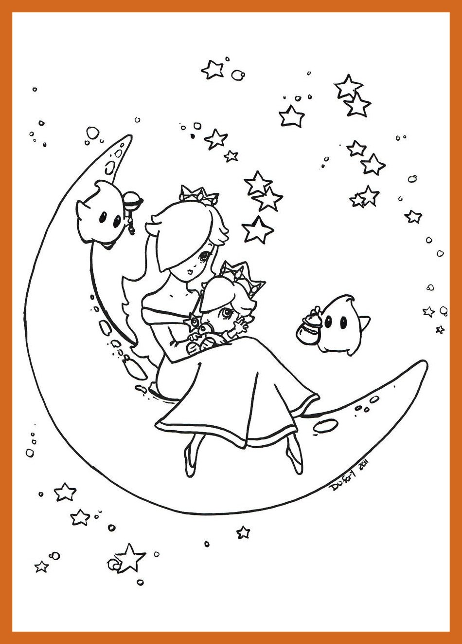 950x1322 Mario Kart 8 Coloring Pages Rosalina
