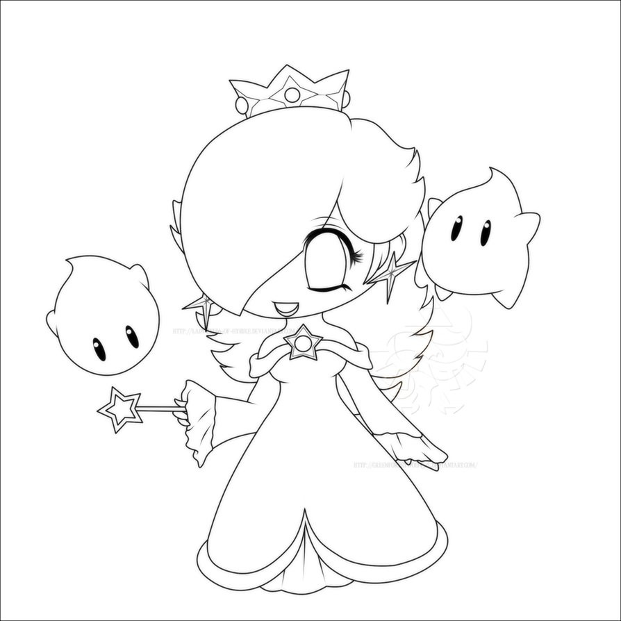 894x894 Princess Rosalina Coloring Pages 12 K 14 Pics Luma Mario