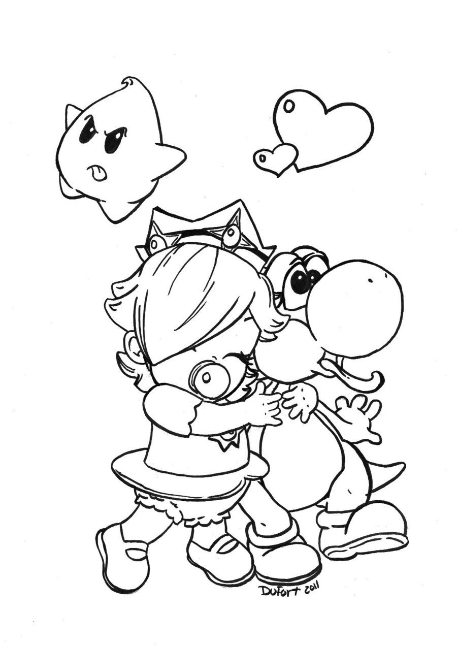 900x1272 Rosalina And Yoshi By On @