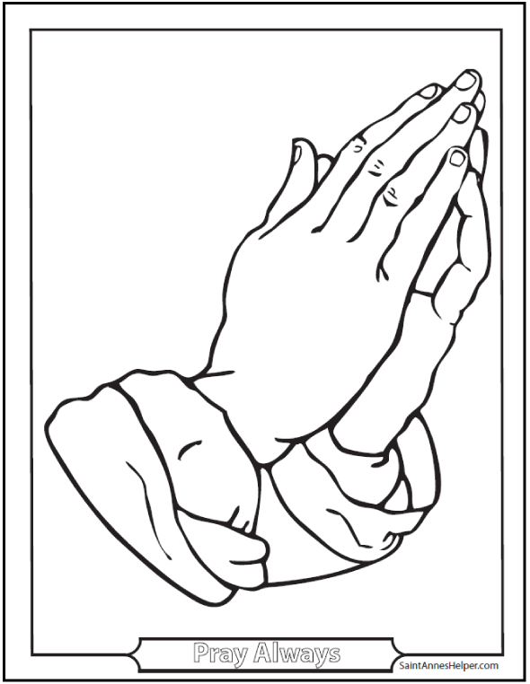 Rosary Beads Coloring Page