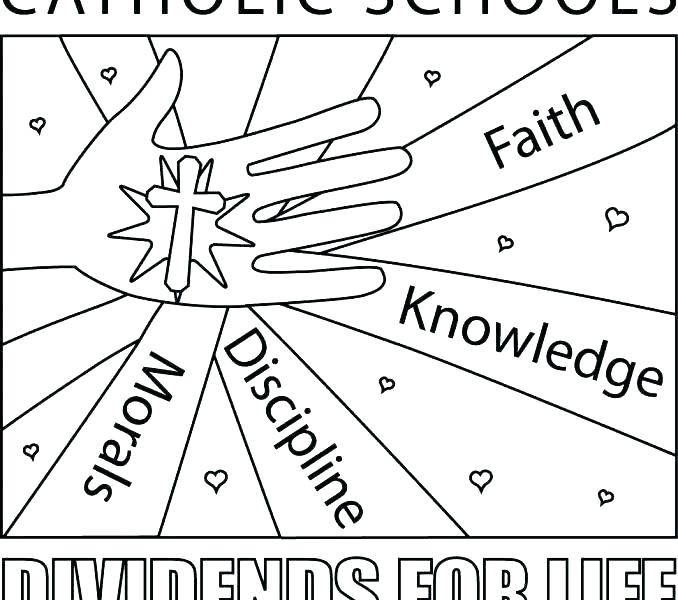678x600 Rosary Coloring Pages Assumption Of Rosary Beads Coloring Pages