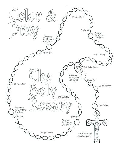 386x500 Rosary Coloring Pages Medium Size Of Rosary Coloring Page