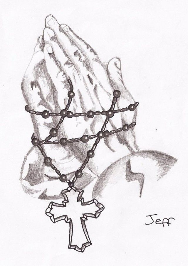 640x906 Praying Hands Rosary Beads Tattoo Designs 192715 Rosary Coloring