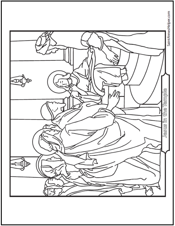 Rosary Coloring Page