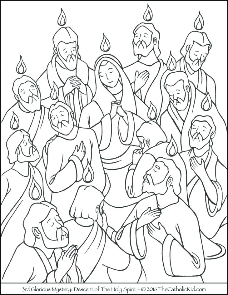 730x945 Rosary Coloring Page Luminous Mysteries Rosary Coloring Pages