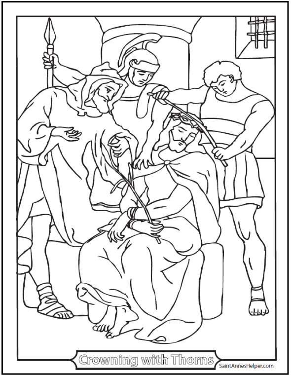590x762 Rosary Coloring Pages Mysteries Of The Rosary