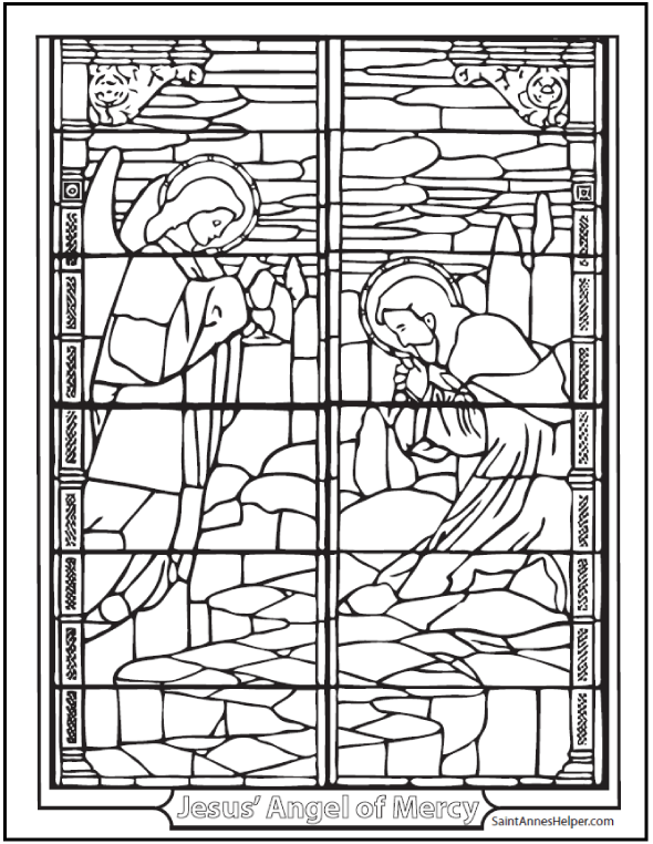 590x762 Sorrowful Mysteries Of The Rosary Coloring Pages