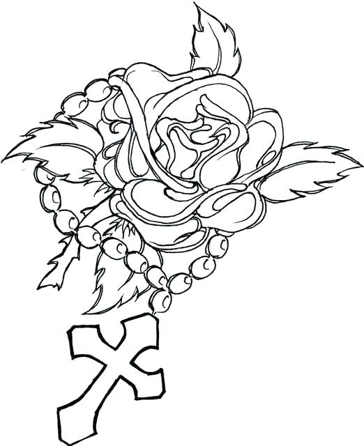 522x640 Coloring Pages Of Crosses Cross Color Pages Famous Cross Coloring