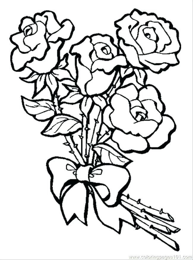 650x874 Rose Coloring Books Color Pages Of Hearts Coloring Pages Roses