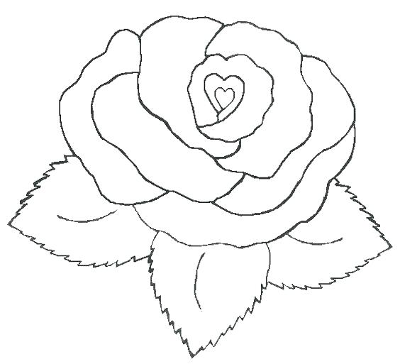 564x513 Roses And Hearts Coloring Pages Hearts Coloring Pages Heart Image