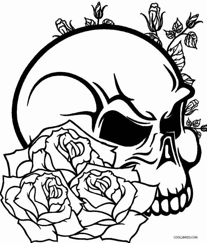 699x820 Skulls And Hearts Coloring Pages