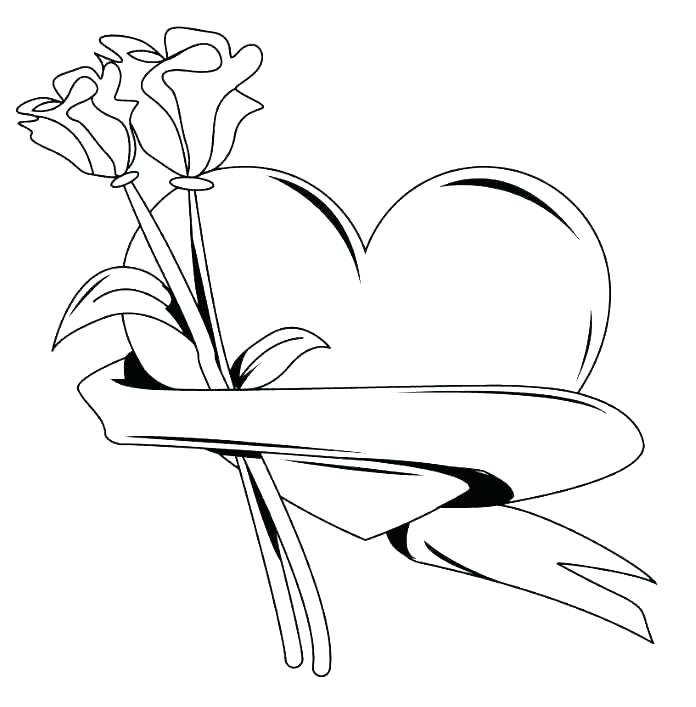 696x707 Roses Printable Coloring Pages Deepart