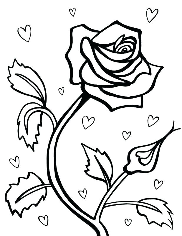 618x800 Roses And Hearts Coloring Pages Roses And Hearts Coloring Pages