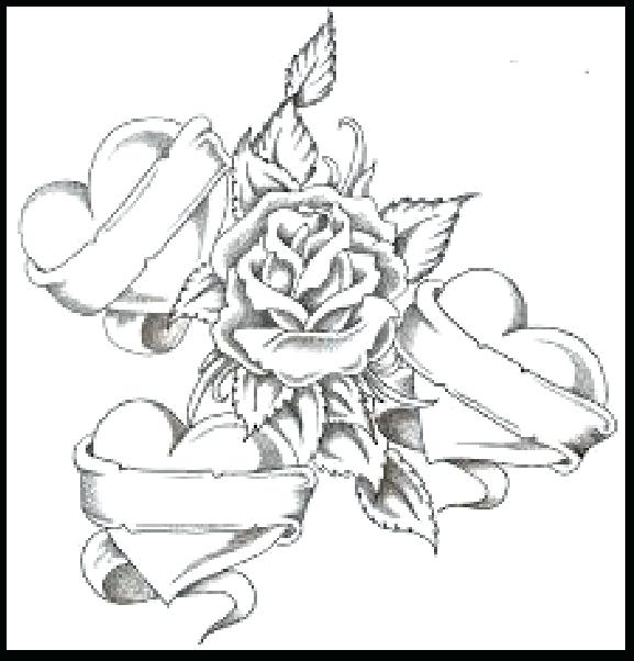 577x602 Coloring Coloring Pages Of Hearts And Roses