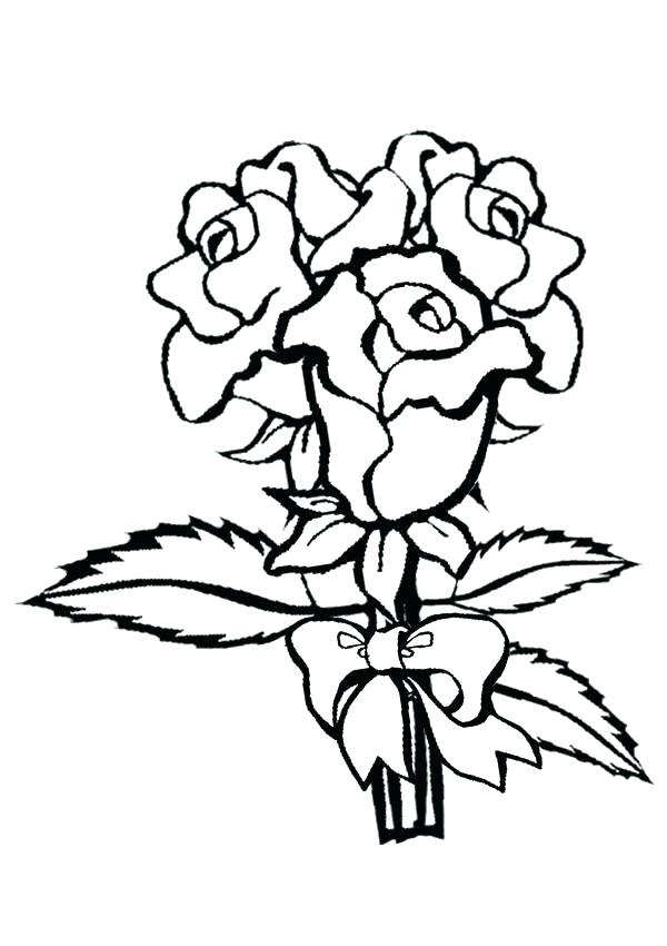 600x850 Rose Flower Coloring Pages Rose Flower Coloring Pages Flowers