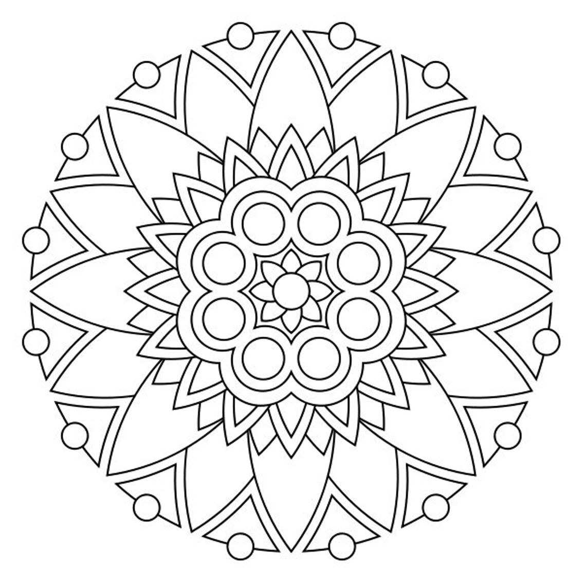 1134x1134 Mandala Coloring Pages