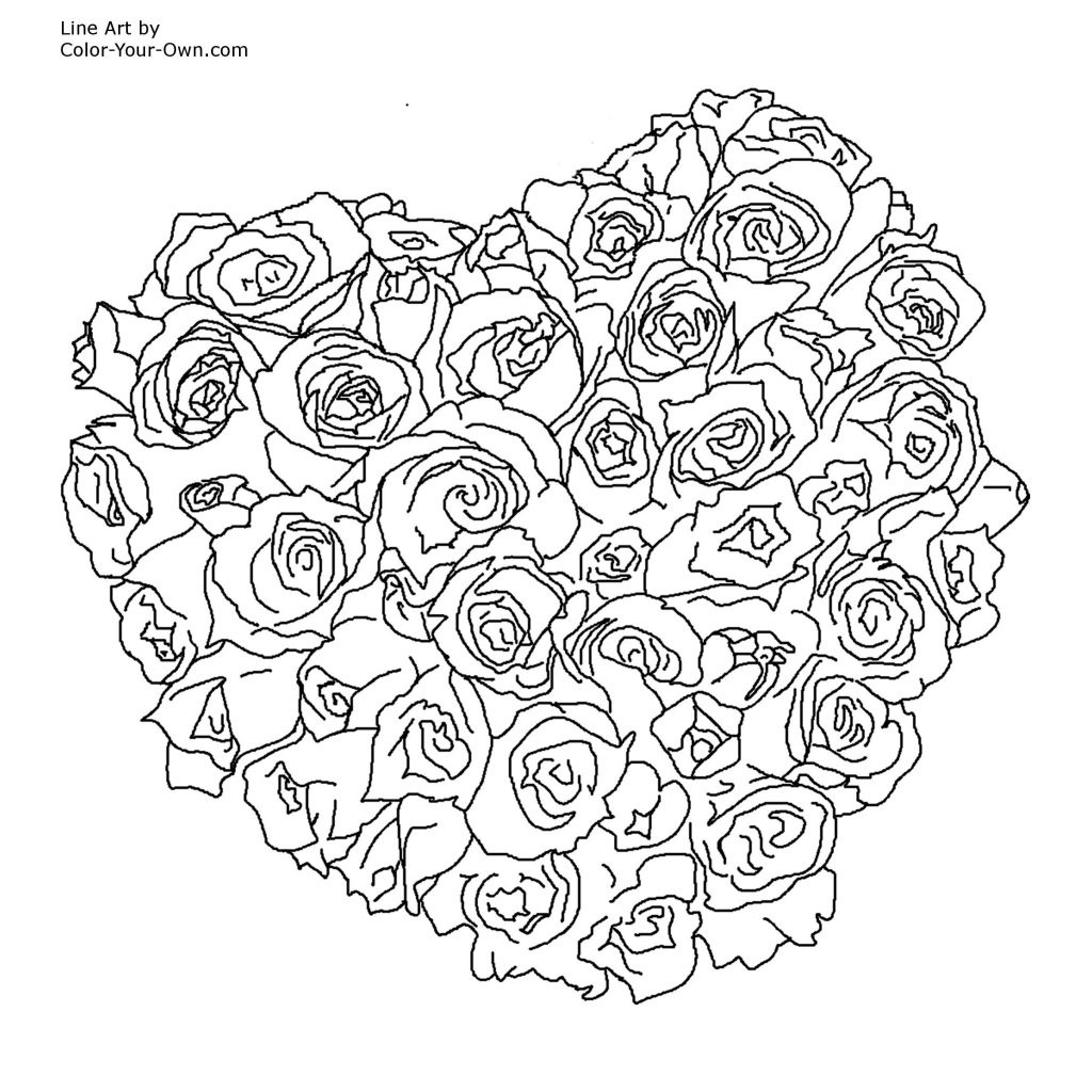 1024x1024 Rose Mandala Coloring Pages Amy Colouring Preschool Printable Free