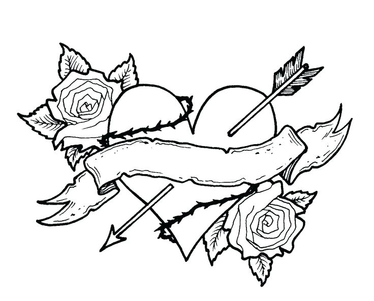 736x593 Exciting Sugar Skull Coloring Pages Free Printable Heart Coloring