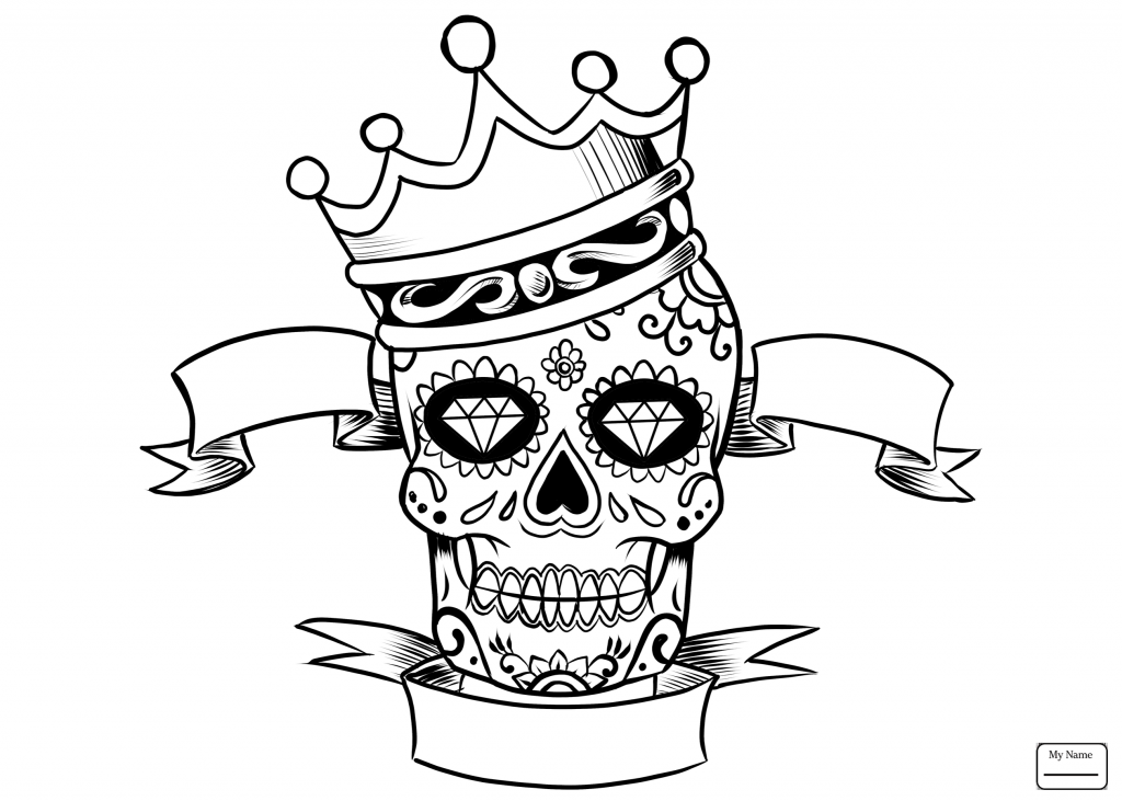 1024x731 Sugar Skulling Pages Pdf Free For Adults Download Skull Coloring