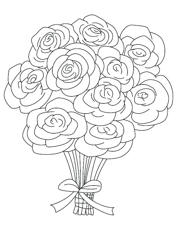 612x792 Hearts And Roses Coloring Pages Printable Luxury Heart Rose Color