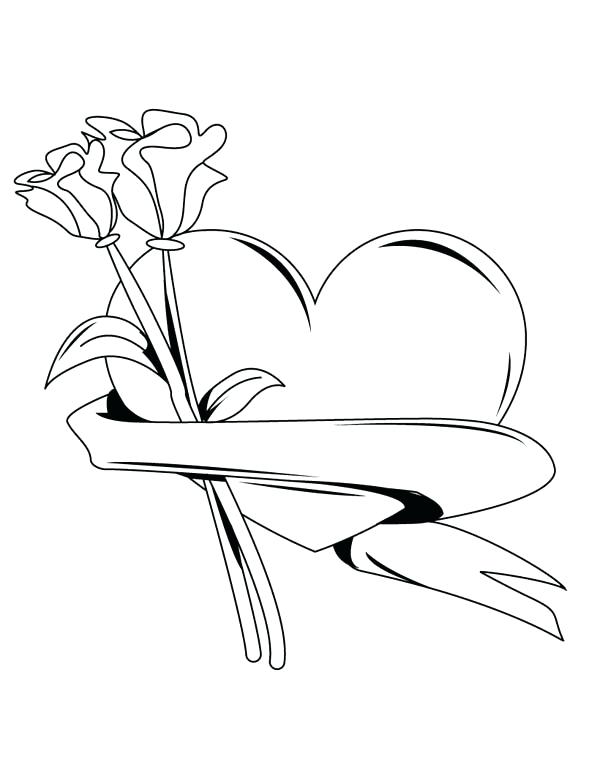600x776 Coloring Pages Rose Rose Coloring Pages For Teenagers A Coloring