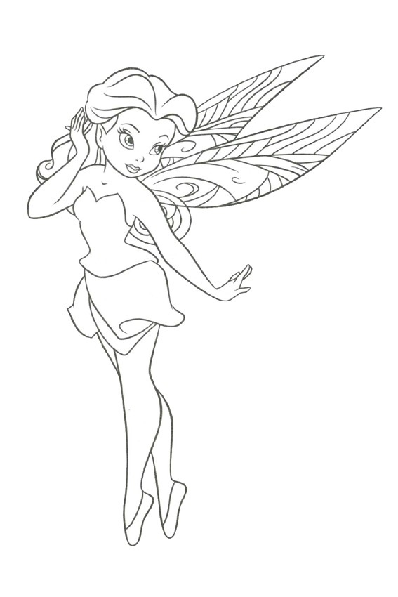 567x850 Fairy Coloring Pages Overview With Great Sheets To Color