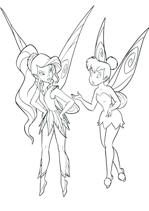 580x818 Tinkerbell And Friends Rosetta Coloring Pages Kids Coloring Unique